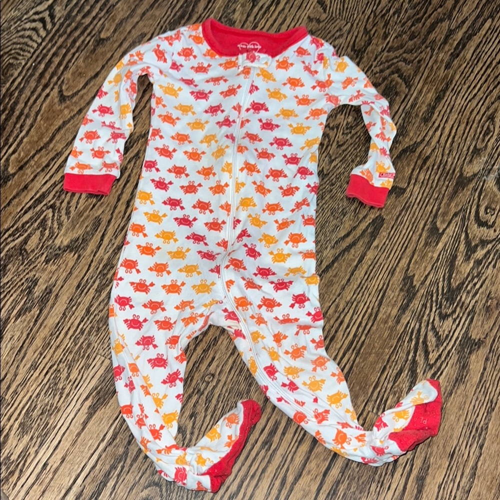 Crab 🦀 12/18M Kids One Piece Pajamas